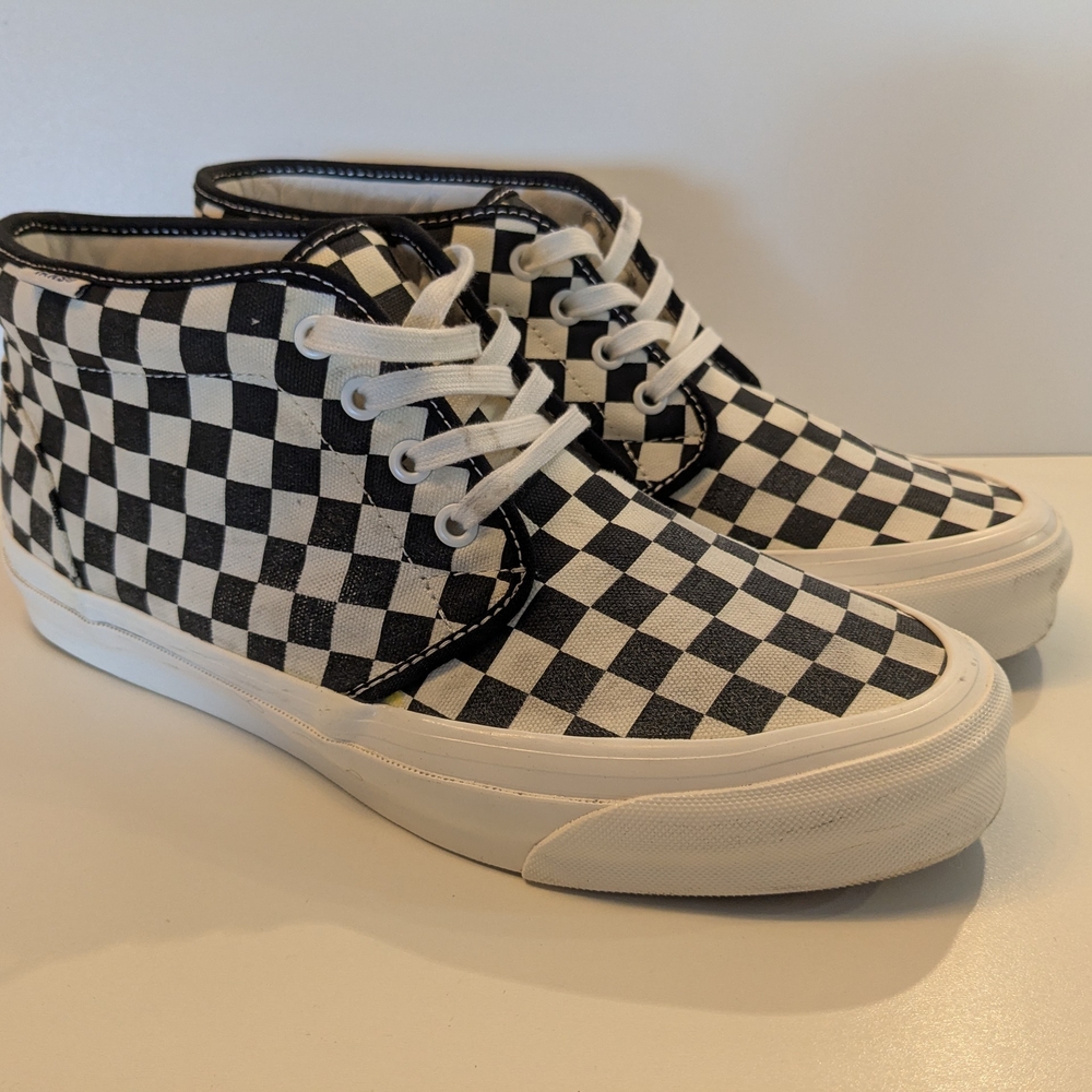 Vans OG Chukka LX Checkerboard Black And White